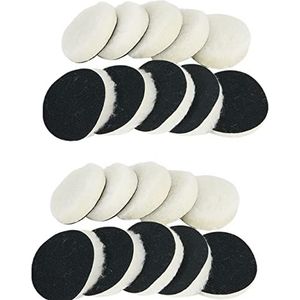 20 stuks wollen polijstpads, 3 inch boor polijstpads, 75 mm zwaar gesneden pads, polijsten buffer pads voor auto meubels polijsten waxen