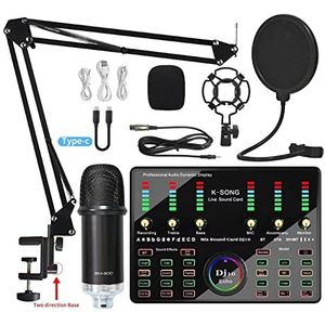 BM900 Microfoon Microfoon Home Outdoor Karaoke Nieuwe multifunctioneel DJ10 Mixer Live -apparatuur Voor DJ-opnamestudio (Size : 2)