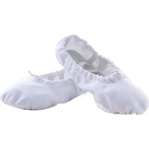 QAUUCP Dames zomer ballet slippers balletschoenen voor vrouw professionele balletdansers voor meisjes balletschoenen (wit, 33)