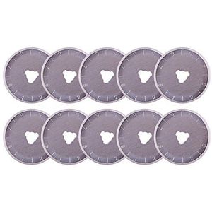 28mm Roller Replacement Spare Blades 10 Pack Compatible with Most 28MM Rotary Cutter for Quilting Scrapbooking Sewing Arts Crafts Paper Frabric Leather