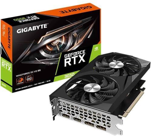 GIGABYTE GeForce RTX 3050 WINDFORCE OC V2 8G NVIDIA 8 GB GDDR6