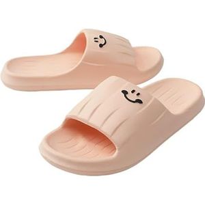 Non-slip Bathroom Slippers,Soft Slippers,Indoor And Outdoor Platform Pool Slippers Shower Slippers (Color : Pink, Size : 36-37)