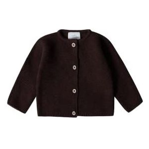 Stellou & friends Gebreid vest voor baby's en peuters met knopen in houtlook, voor meisjes en jongens, hoogwaardige kleding van 100% katoen, perfect voor herfst en winter, Oeko-Tex-gecertificeerd,