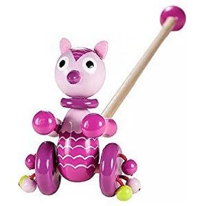 Mousehouse Gifts Push Along Toy Roze Uil voor Baby en Peuter Meisjes