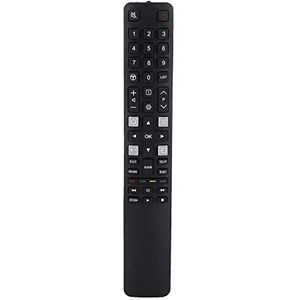 ASHATA vervangende afstandsbediening, smart tv-afstandsbediening, multifunctioneel, 8 m, nauwkeurige signaaloverdracht voor TCL tv, zwart