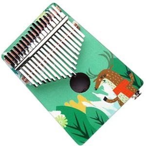 Kalimba Piano 17 Toetsen Kalimba Vingerpiano Mahonie Kalimba Handpiano Muziekinstrument Met Audio-ingang (Color : 04)