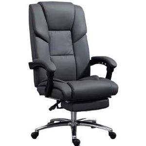 Computer Bureaustoel Home Hoge rug studeerstoel Moderne luxe draaistoel Kan directiestoel optillen Ergonomische fauteuil Bureaustoel Ergonomisch(Gris)