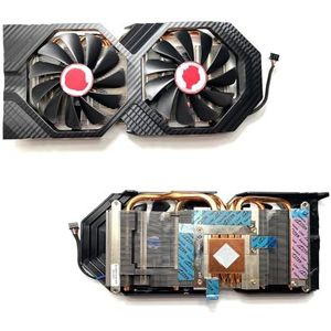 Voor XFX voor Radeon RX580 588 590 8GB Black Wolf Wolf-versie Grafische kaart Vervangende ventilatorradiatorset