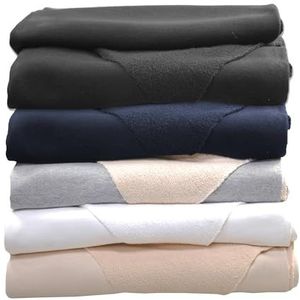 Sweatshirt met lus aan de achterkant, zware 100% katoenen Bullet French Terry-stof en bijpassende rib, 490G (17 Ounce) Zwaarste Bullet Tomkins Heritage-stof,Navy,Rib Only - ½ Mètre