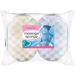 CT Duo Pack luxe massagebadsponzen voor ultieme verfrissing - 2 per verpakking
