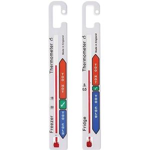 Twin Pack Koelkast Thermometer met Kleurgecodeerde Veilige Temperatuurzones voor Vriezer en Koelkast