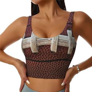 American Football Veters Print Casual Wear Vrouwen Sport Vest Yoga Vest Workout Vest Voor Vrouwen Lichtgewicht Trendy, Zwart, S