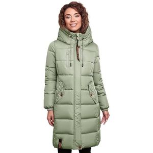 MARIKOO B941 Winterjas voor dames, met capuchon, gewatteerde jas, M