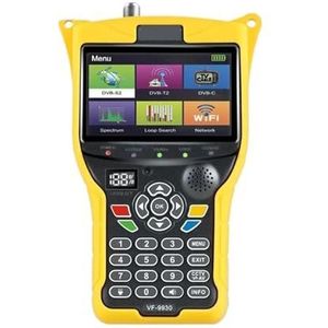 Digitale satellietzoeker VF 9930 DVB-S2/T2 Satelliet TV Finder Receptoren De Tv HD Satelliet Receptor Meter Signaaltest 4,3 inch LCD voor het aanpassen van de satelliet-tv-schotel(VF9930 No CCTV)