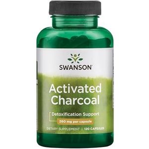 Swanson - Geactiveerde Houtskool - 260 mg - 120 Capsules