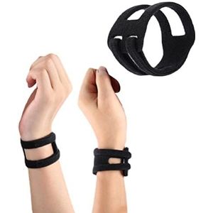 Eeauytr 2 stuks TFCC-polsbrace, verstelbare polsbrace voor TFCC-scheur, draagbaar, ademend, verstelbare steunbanden voor pijnverlichting aan de ellepijl, één maat past de meeste
