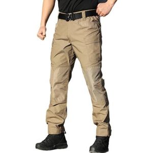 DUWEIKE Tactische Broek Voor Heren, Waterbestendige Cargobroek, Lichtgewicht Wandel- En Gevechtsbroek,Khaki,3XL