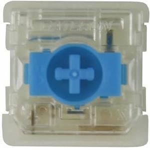 VGHJTYS Laag profiel melkachtige schakelaar v2 rood blauw bruin as 3-pins voor schakelaars met laag profiel mechanisch toetsenbord K1 K7 NuPhy Air75 (kleur: blauw 70 stuks)