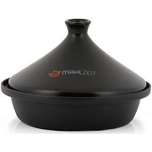 Mahlzeit Gietijzeren tajine | Ø 25 cm | geëmailleerd | Tajine pan met deksel van geglazuurd keramiek voor oven, elektrisch fornuis, gasfornuis, inductie | Tajine voor Marokkaanse keuken en nog veel