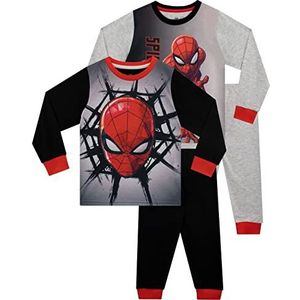Marvel - Spiderman - 2 Pak Pyjama - Veelkleurig - Jongens - 128