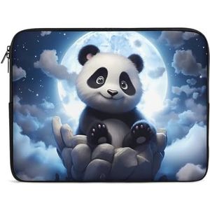 Panda Admiring The Moon Laptop Sleeve Bag Shockproof Notebook Computer Pocket Tablet Draaghoes