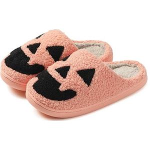 MdybF Pantoffels Dikke zool Thuis Binnen Buiten Jongen Meisjes Slides Winter Thuis Warm Pluizige Slippers Hoge Hakken Bont Katoenen Schoenen Dames Koppels, E10, 38/39 EU