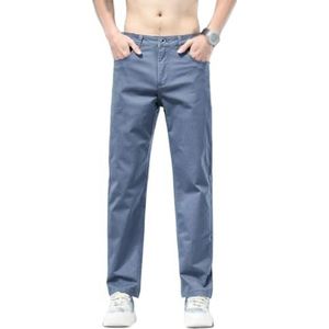 MQPALZKD Casual broek Stretch Veelzijdig Zakelijk Slim Fit Kleine casual broek met rechte pijpen(38)