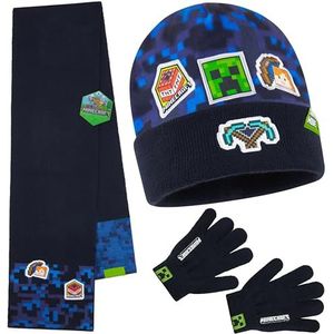 Minecraft Winterset voor jongens (6-14 jaar, marineblauw, 3)