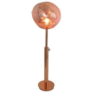 Vloerlamp Postmoderne Creative Melt Vloerlamp Acryl LED Lamp Lava Onregelmatige Tafellampen Woonkamer Bedlampje Home Decor staand (Color : Copper, Size : 145 * 52cm)