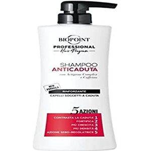 Biopoint Professional 5 Aktionen Anti-Fall-Shampoo Ultra Verstärkung für fallendes Haar, 400 ml