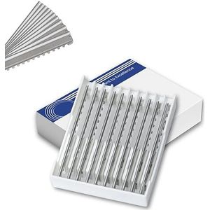 XE 10 Stuks Roestvrijstalen Haarstyling veer Scheermes Randen voor Gebruik bij Kappers - Ideale Texturerende Randen voor Dunner Wordend Scheermes