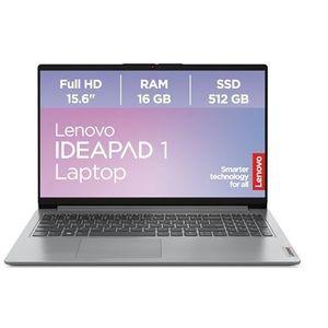 Lenovo IdeaPad 1, laptop, 15,6 inch Full HD-display, AMD Ryzen 5, AMD Radeon Graphic, 16 GB RAM, 512 GB SSD, Windows 11 Home, QWERTZ, Cloud Grey, 3 maanden Premium Care