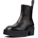 Camper - Billie - Enkellaarsje - Zwart - Blokhak - Glad Leer