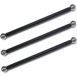 3 Stks Lamp Post Cross Arm Vervanging 22 inch Gegalvaniseerde Metalen Lantaarpaal Cross Bar met Ball End Outdoor Lamp Post Onderdelen voor Opknoping Bloem Mand, teken, Banner, Lange Outdoor Onderdelen