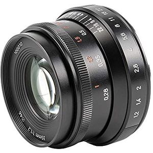 7artisans 35mm f1.2 Mark II APS-C geklikt grotere diafragma prime lens Geschikt voor Canon Compact spiegelloze camera's voor Eos-M1 Eos-M2 Eos-M3 M5 M6 M10 M100 M50...