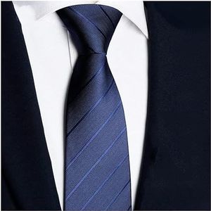 Stropdas Herenstropdassen Handgemaakte formele polyester herenstropdassen Vintage blauwe zakelijke stropdas Luxe casual zakelijke stropdas gezellig