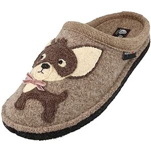 Haflinger Pantoffels dames Flair Chihuahua 313087, grootte:39, kleur:Ivoor