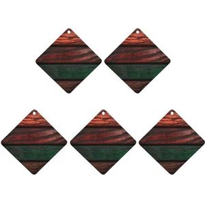 5 stuks auto-luchtverfrissers opknoping luchtverfrisser donkere houten textuur opknoping geurkaarten geurkaarten voor auto auto aromatherapie tabletten voor auto auto