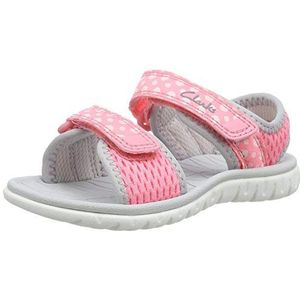 Clarks Surfing Tide T Open sandalen voor meisjes, roze, 25.5 EU