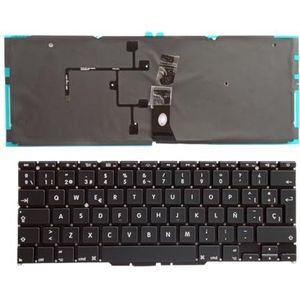Amerikaans Russisch Spaans VK Arabisch Verlicht toetsenbord voor Apple voor Macbook Air 11,6 inch A1370 A1465 2011 2012 2013 2014 2015 Jaar(Coffee)