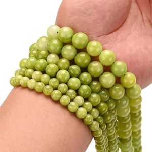 Natuursteen kralen 4 6 8 10 mm tijgeroog lava toermalijn jade agaat kristallen opaal kraal voor sieraden maken DIY armband ketting-olijf chalcedoon-10 mm 35 tot 37 stuks