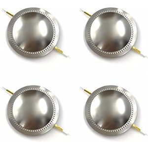 GatherTOOL 4 Stks Speaker Actieve Componenten Voor Mackie DC10/1701 8ohm Tweeter Diafragma SRM450 C300Z Hoorn Driver 8Ohm 44.4mm (Kleur: Binnenmembraan)