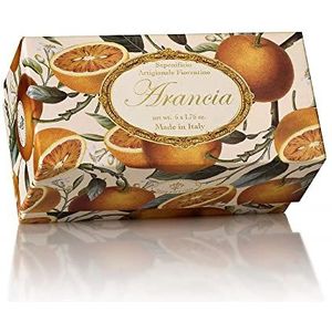 Fiorentino - Sinaasappel Zeep - Handgemaakt - Doos 6 Stuks 50g Elk