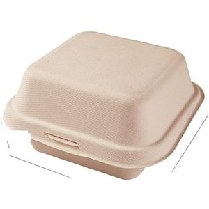 10/20 stuks Home Cake Burger Snack Bento Bakkom Dessert Lunchbox Dozen Containers Voedsel Wegwerp (Color : Beige-20pcs)