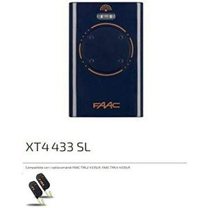 Originele FAAC XT4 433 SL 787015 TML SLR afstandsbediening handzender