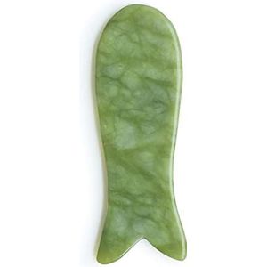 Jade Guasha Massage Board Natuurlijke Stone Gua Sha Schraper Schoonheidsgereedschap Gezondheidszorg Schraper Plaat Meridiaan Massageapparaat voor Afslanken, Fishtail Huiscollecties (Kleur: