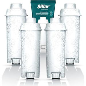Sillar 6-Pack Reservewaterfilters voor Koffiezetapparaat Delonghi DLSC002, SER3017 & 5513292811 - Compatibel met ECAM, ESAM, ETAM Series | Past op Dinamica, PimaDonna | Verlengt de Levensduur