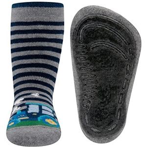 Ewers stopper sokken Trecker, sokken met antislip zool voor jongens, antislip sokken met rubberen zool, MADE IN GERMANY, 1 paar antislip kindersokken voor jongens, maat 21-22