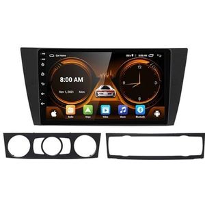 Android 14.0 2 Din Autoradio 9"" Touchscreen Auto Stereo voor BMW E90 E91 E92 E93 2005-2013-[Ingebouwd CarPlay/Android auto/DSP/GPS]-Support MIC/Stuurbediening/Bluetooth 5.0(P4 4G+WIFI 8Core 4G+64G)