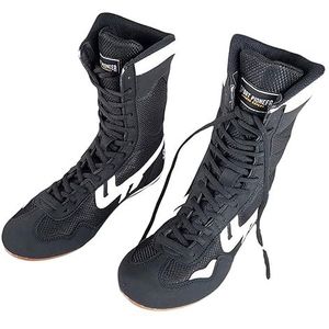 Boksschoenen - Unisex - High Top - Ademend - Lichtgewicht - Antislip - Suède Leer